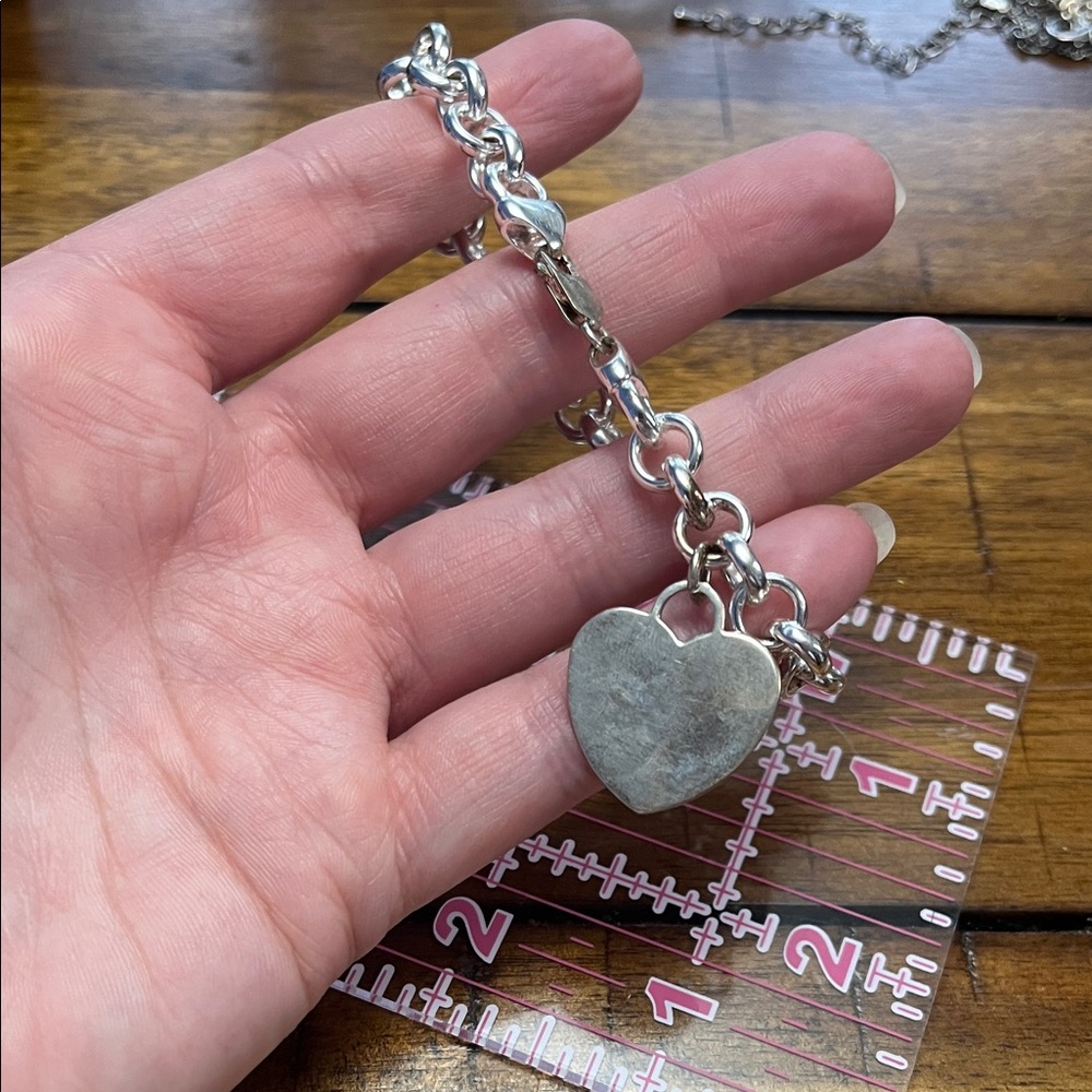 Silver Heart Charm Bracelet